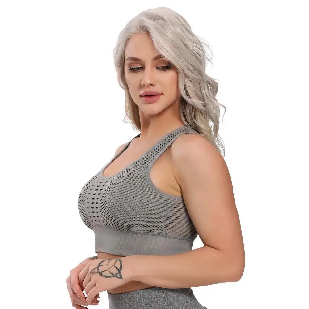 Women's Backless Sports Bra – Yoga & Gym Workout Top