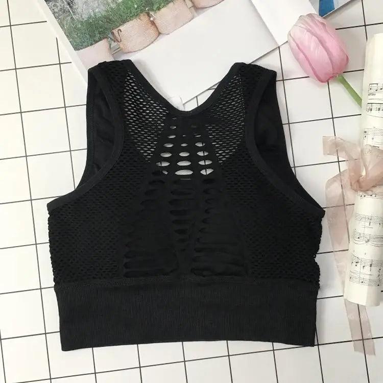 Women's Backless Sports Bra – Yoga & Gym Workout Top