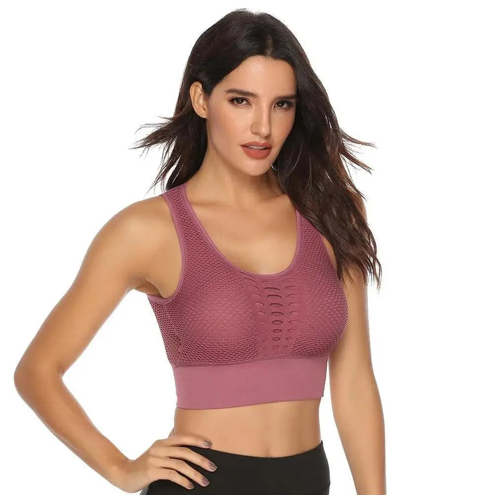 Women's Backless Sports Bra – Yoga & Gym Workout Top