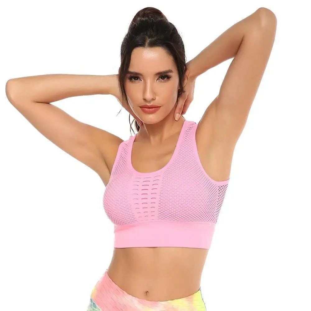 Women's Backless Sports Bra – Yoga & Gym Workout Top