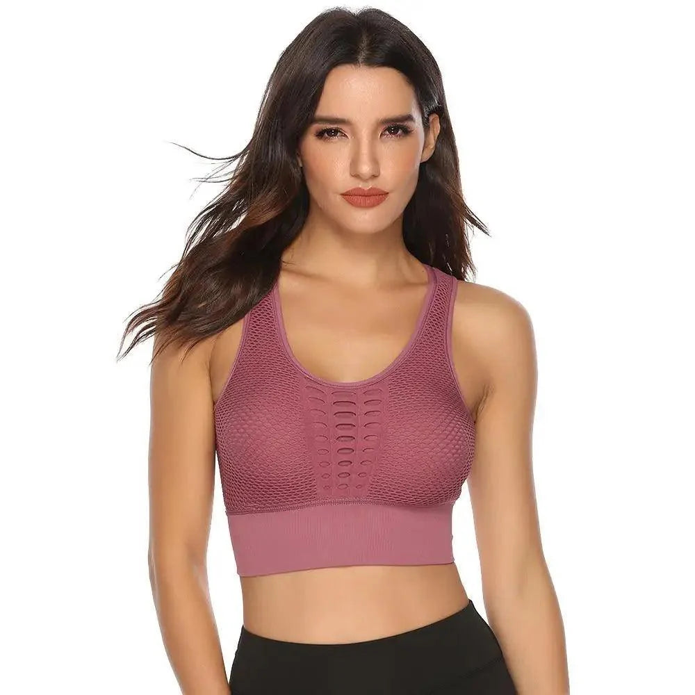 Women's Backless Sports Bra – Yoga & Gym Workout Top