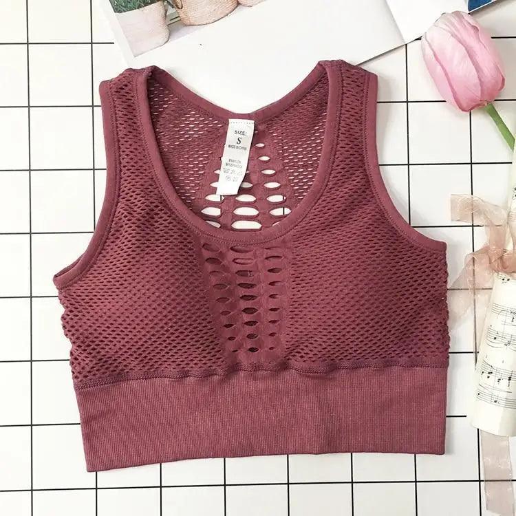 Women's Backless Sports Bra – Yoga & Gym Workout Top