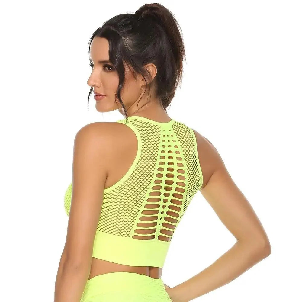 Women's Backless Sports Bra – Yoga & Gym Workout Top
