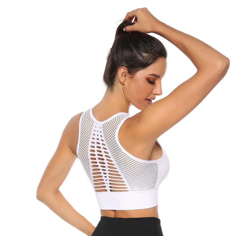 Women's Backless Sports Bra – Yoga & Gym Workout Top