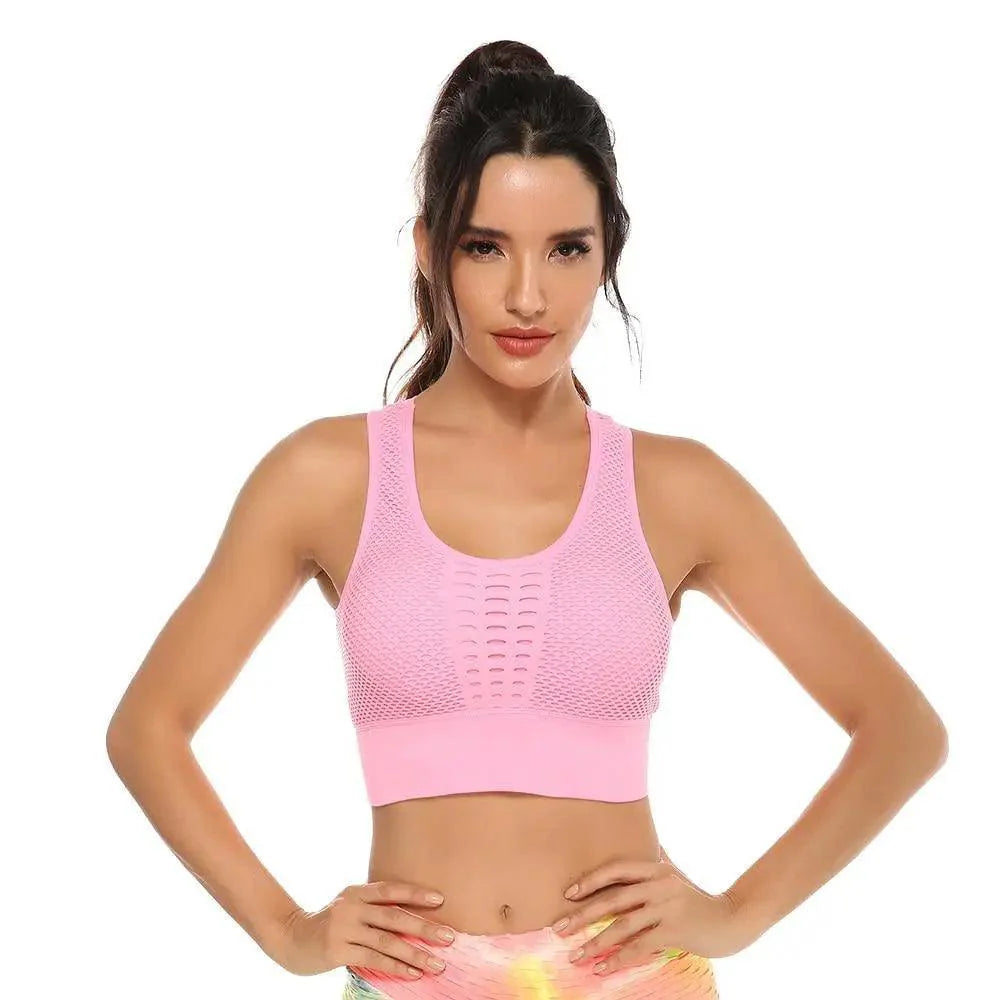 Women's Backless Sports Bra – Yoga & Gym Workout Top
