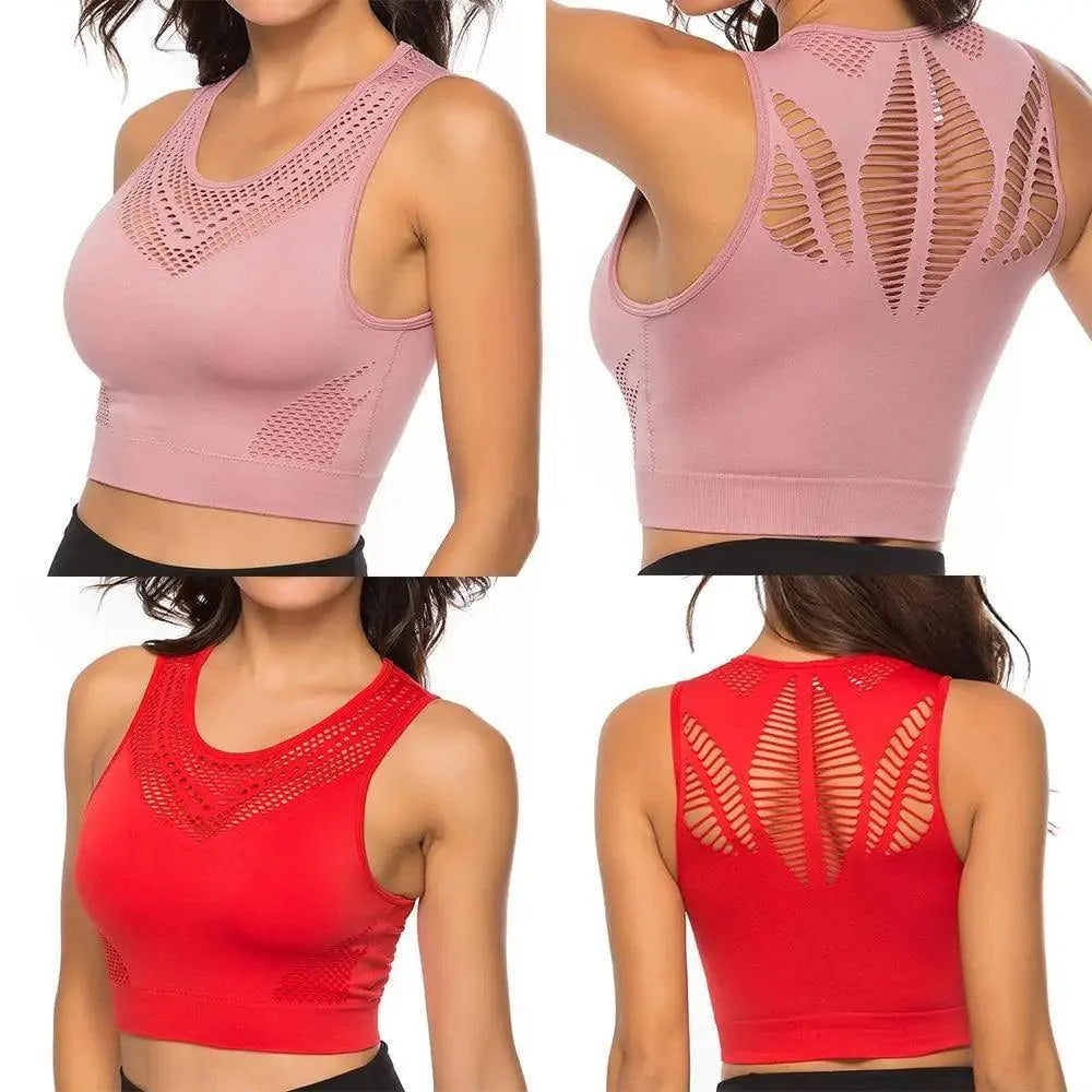 Women's Backless Sports Bra – Yoga & Gym Workout Top