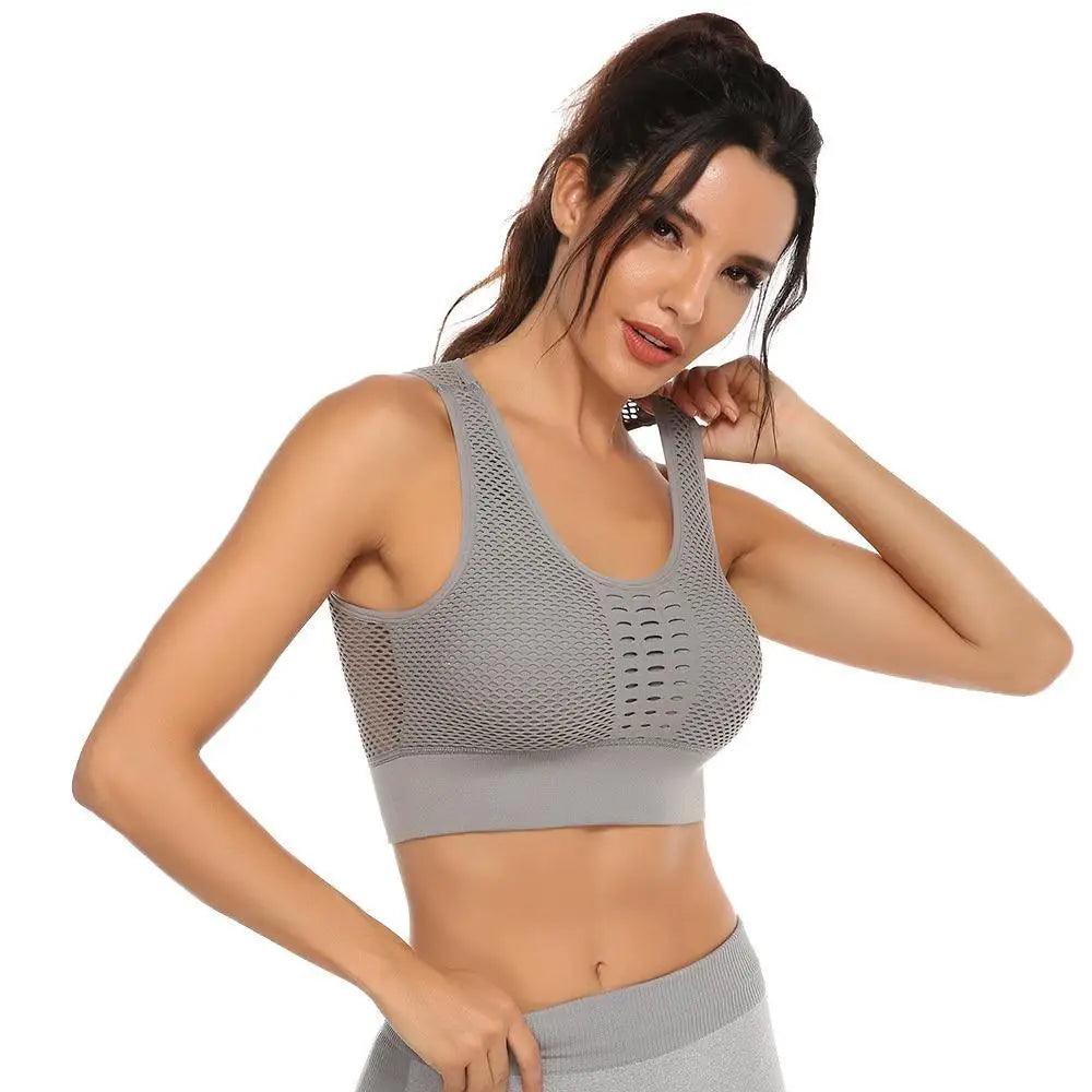 Women's Backless Sports Bra – Yoga & Gym Workout Top