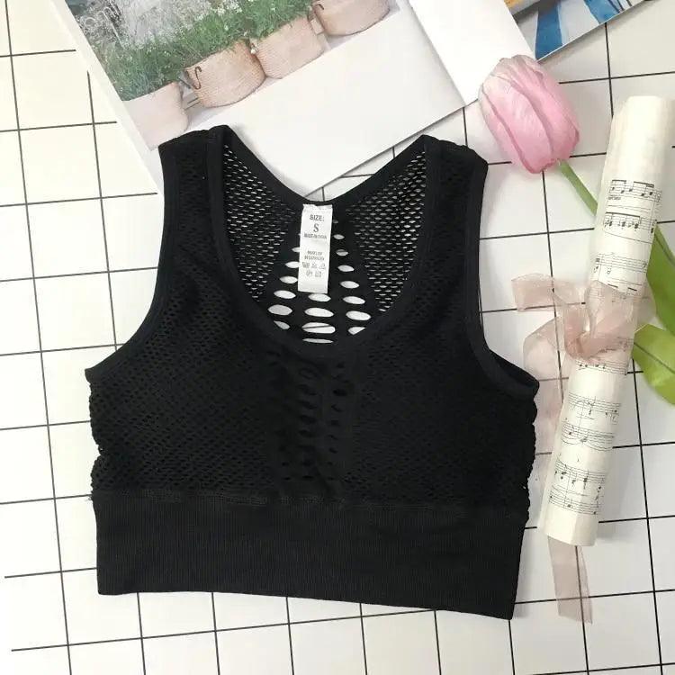 Women's Backless Sports Bra – Yoga & Gym Workout Top