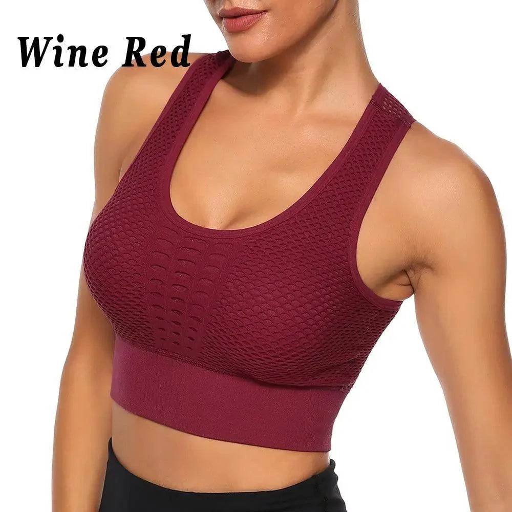 Women's Backless Sports Bra – Yoga & Gym Workout Top