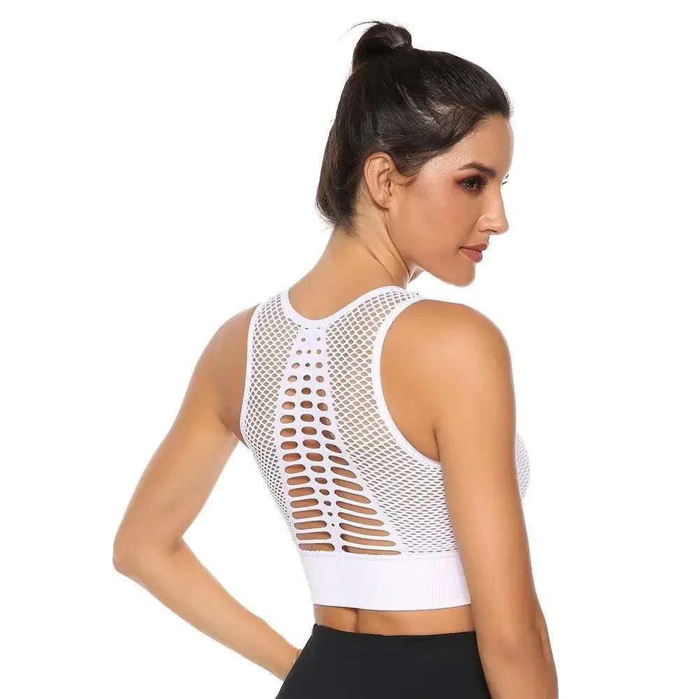 Women's Backless Sports Bra – Yoga & Gym Workout Top