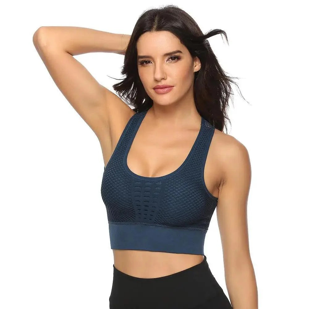 Women's Backless Sports Bra – Yoga & Gym Workout Top