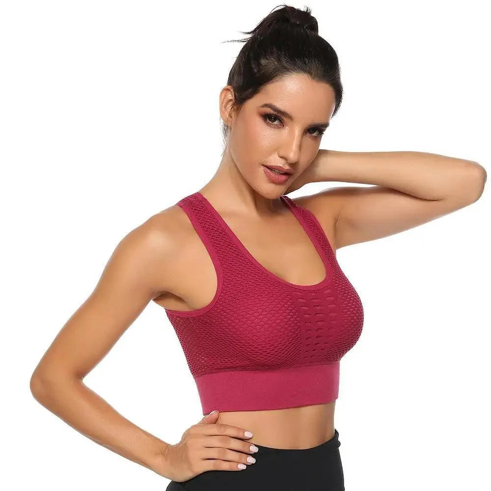 Women's Backless Sports Bra – Yoga & Gym Workout Top