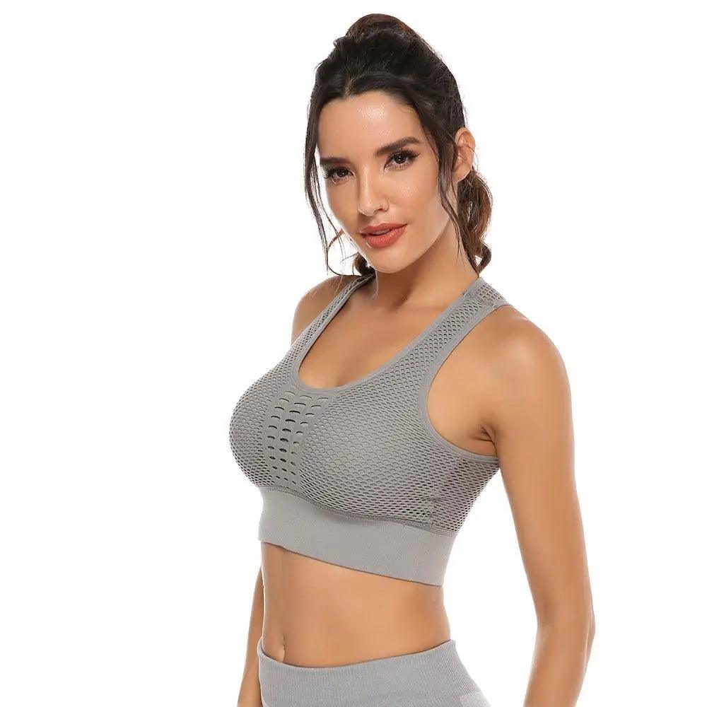 Women's Backless Sports Bra – Yoga & Gym Workout Top
