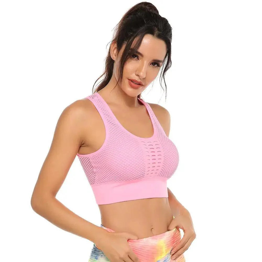 Women's Backless Sports Bra – Yoga & Gym Workout Top