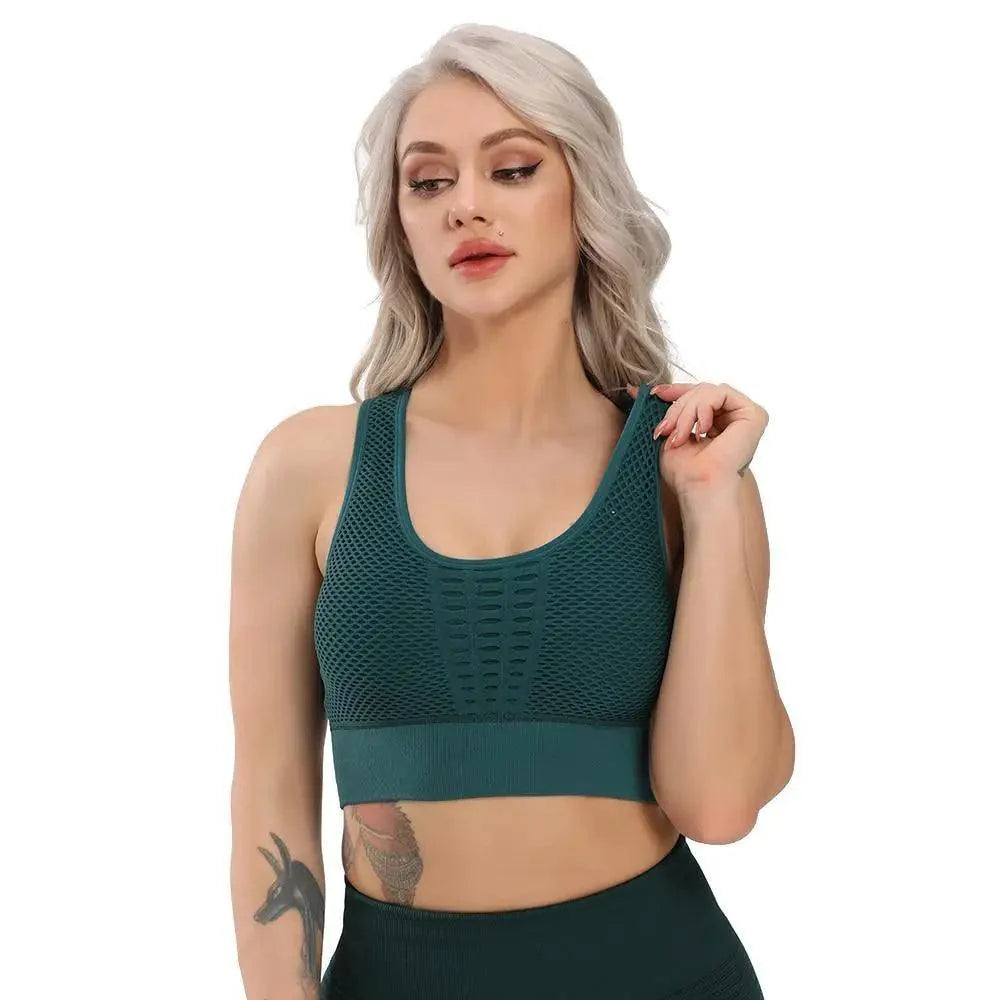 Women's Backless Sports Bra – Yoga & Gym Workout Top