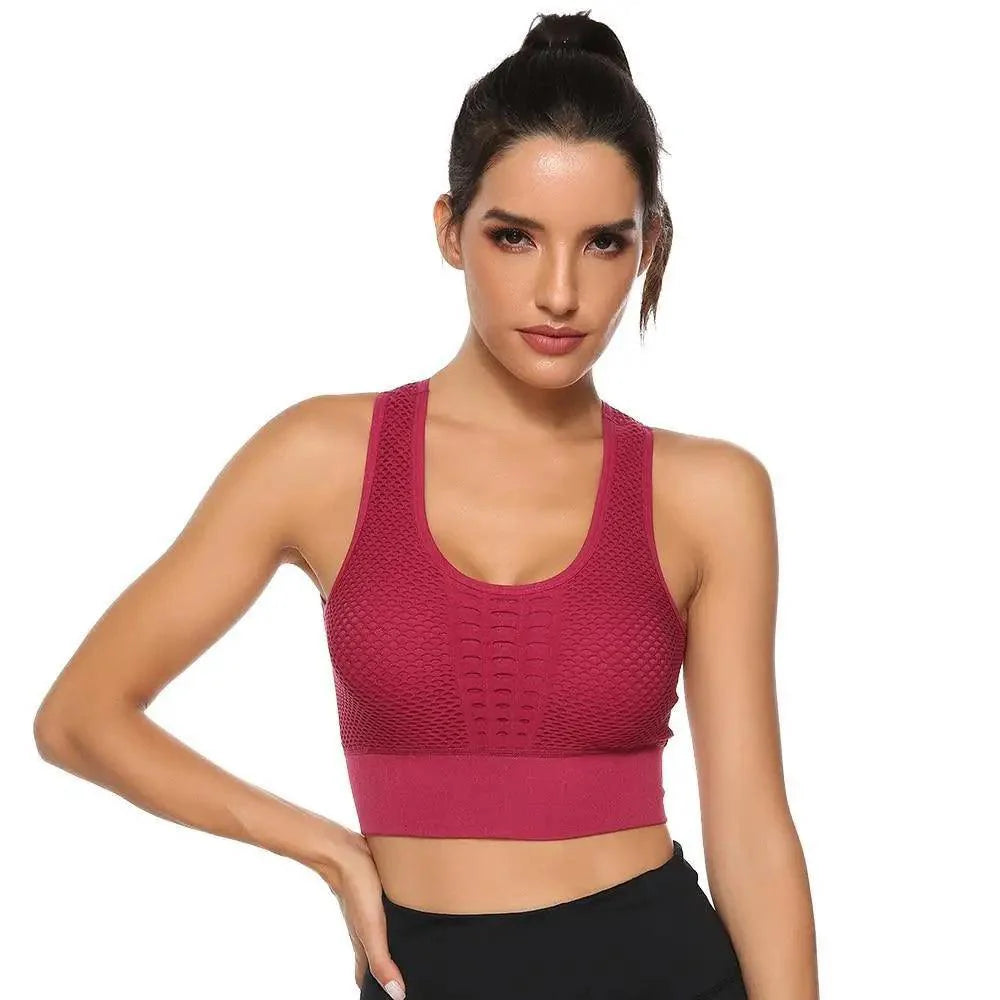 Women's Backless Sports Bra – Yoga & Gym Workout Top