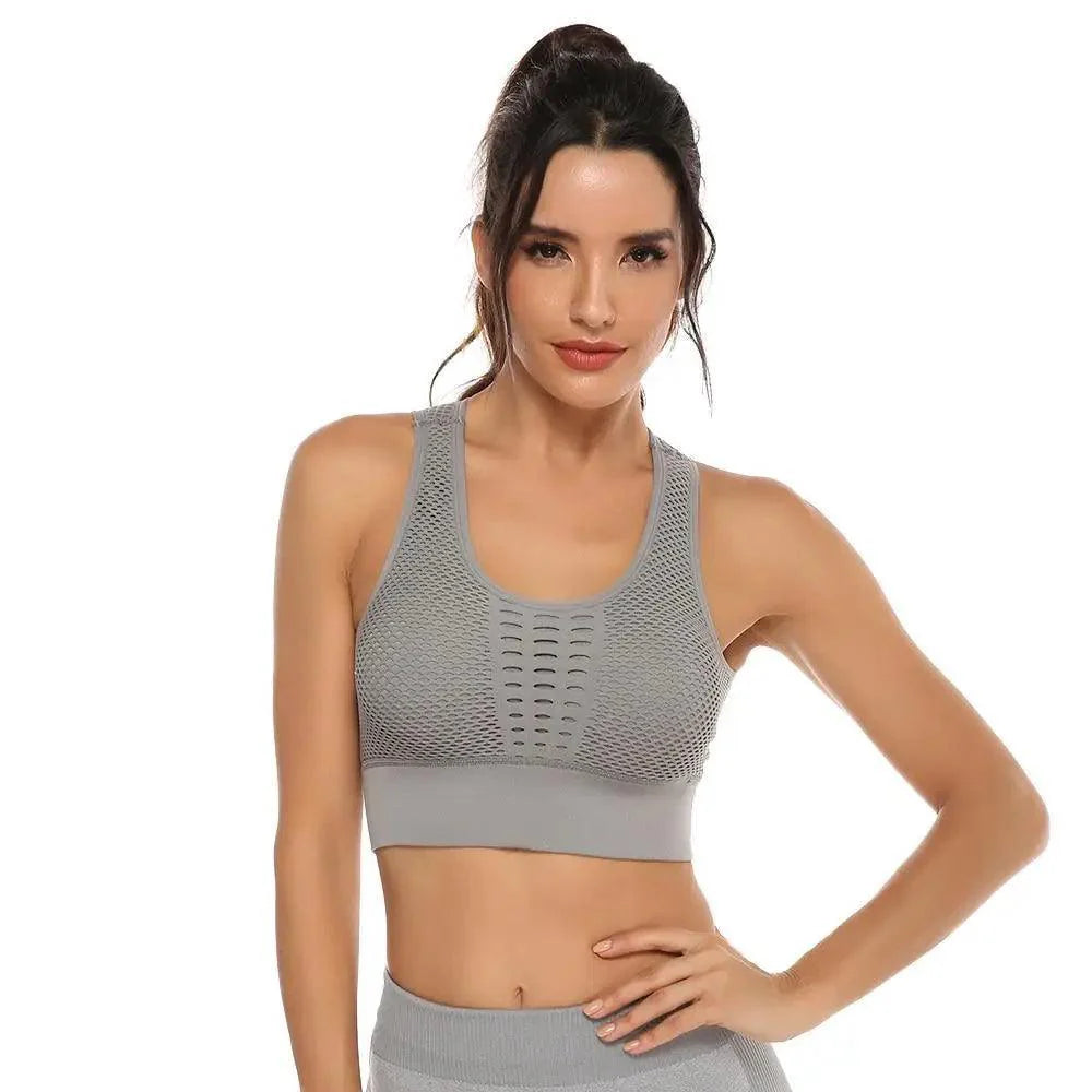 Women's Backless Sports Bra – Yoga & Gym Workout Top