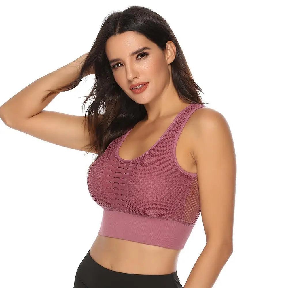 Women's Backless Sports Bra – Yoga & Gym Workout Top
