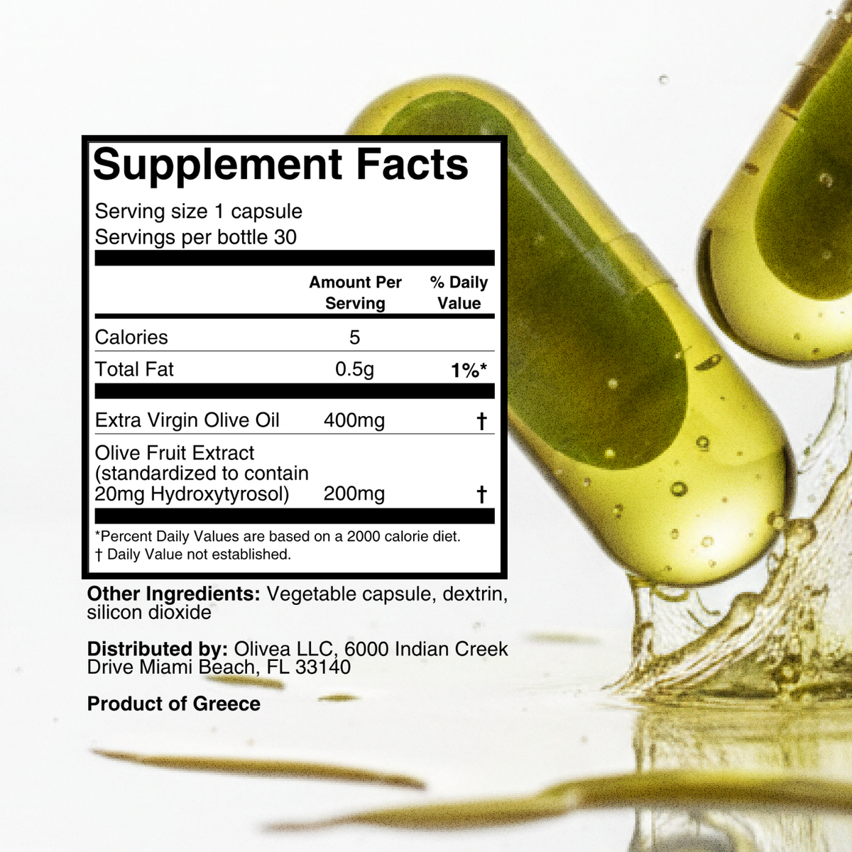 Hydroxytyrosol Supplement | Olive Polyphenol for Heart & Longevity