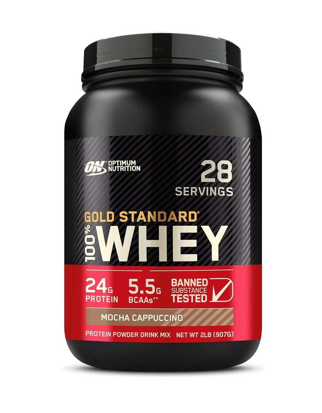 Optimum Nutrition Gold Standard 100% Whey Protein Powder, 2 lbs