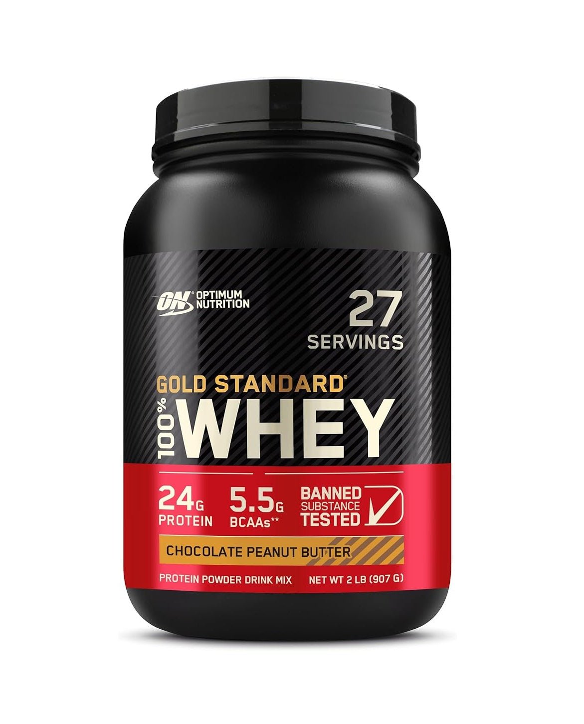 Optimum Nutrition Gold Standard 100% Whey Protein Powder, 2 lbs