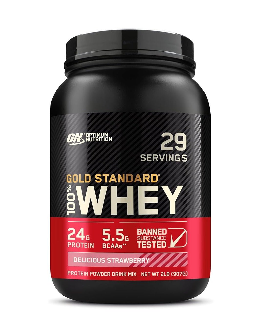 Optimum Nutrition Gold Standard 100% Whey Protein Powder, 2 lbs