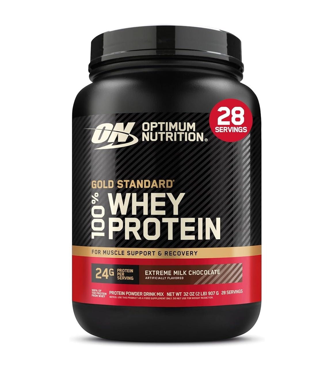 Optimum Nutrition Gold Standard 100% Whey Protein Powder, 2 lbs