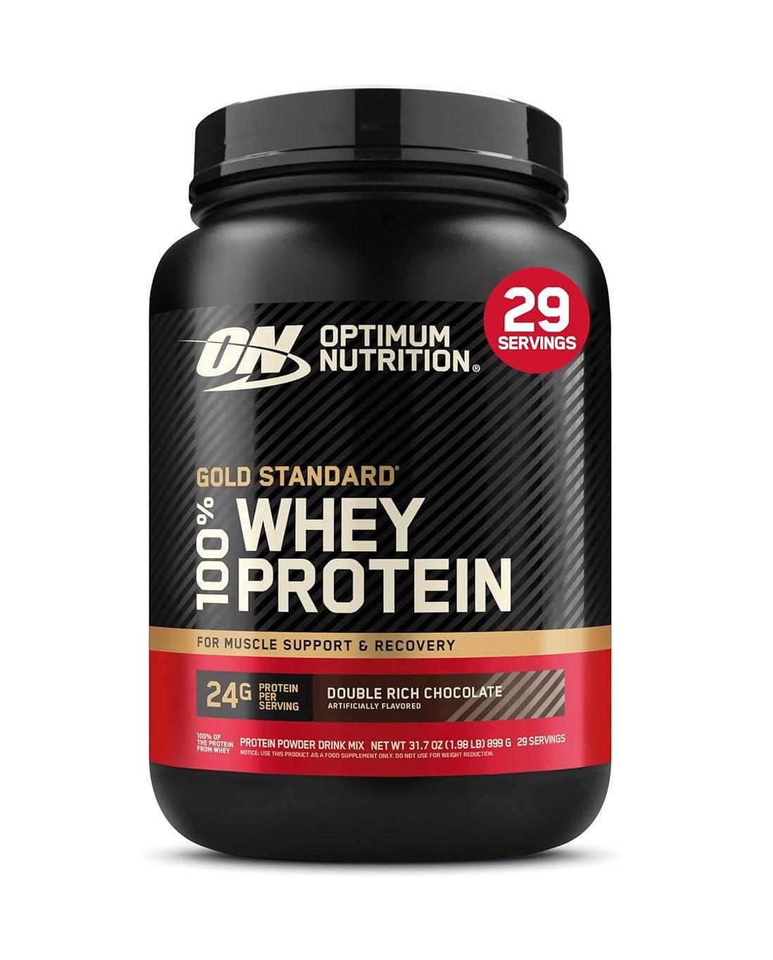 Optimum Nutrition Gold Standard 100% Whey Protein Powder, 2 lbs