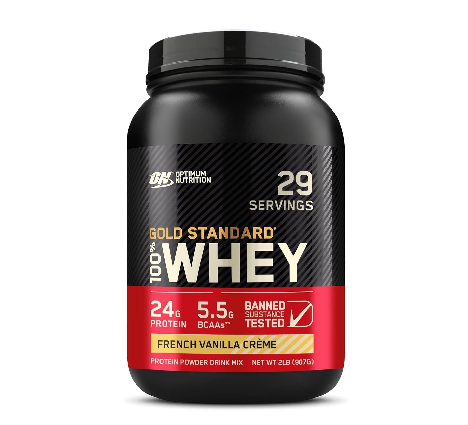 Optimum Nutrition Gold Standard 100% Whey Protein Powder, 2 lbs