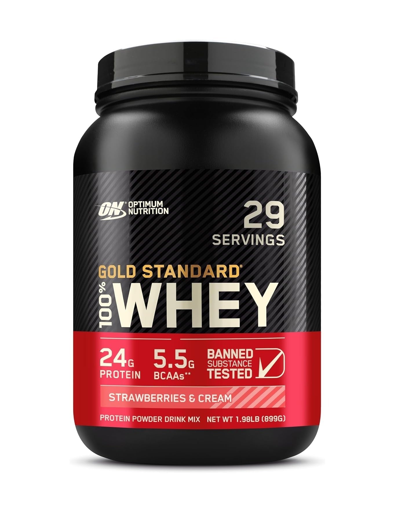 Optimum Nutrition Gold Standard 100% Whey Protein Powder, 2 lbs