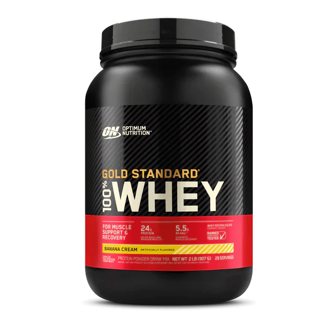 Optimum Nutrition Gold Standard 100% Whey Protein Powder, 2 lbs