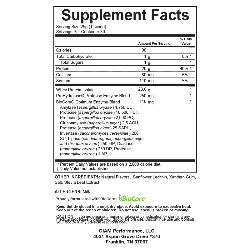 Grass-Fed Whey Isolate — Vanilla (Premium Protein Powder)