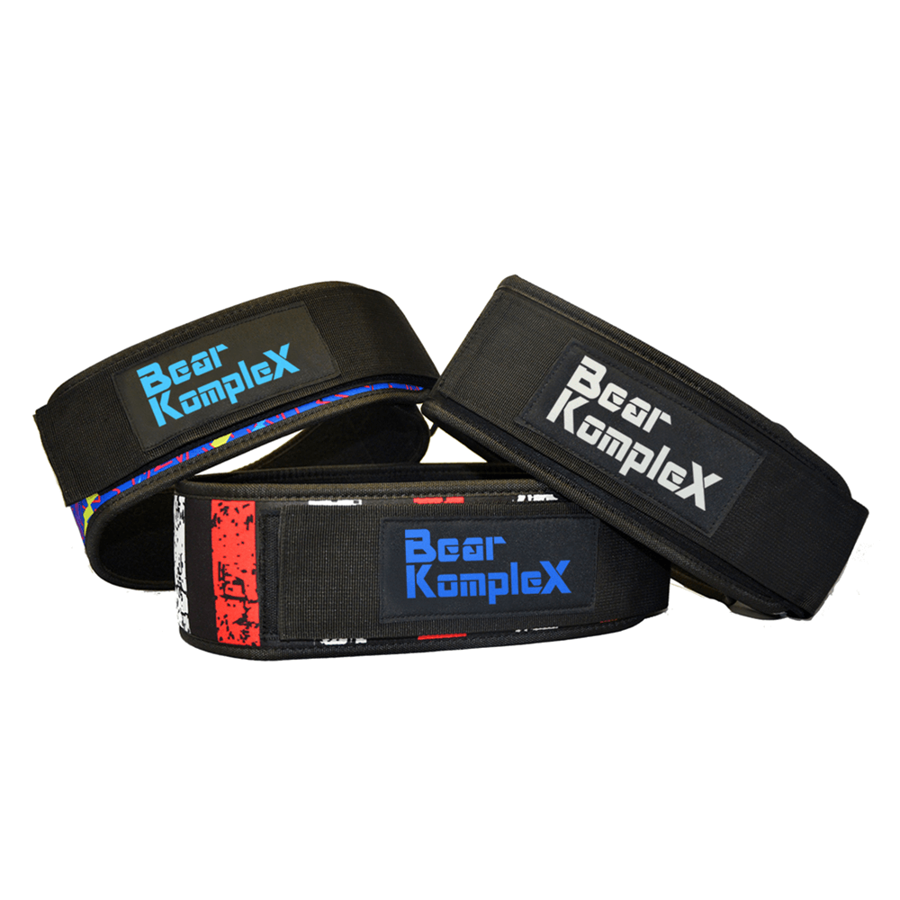 Bear KompleX 4" Straight Weightlifting Belt | Hook & Loop | Multiple Colors