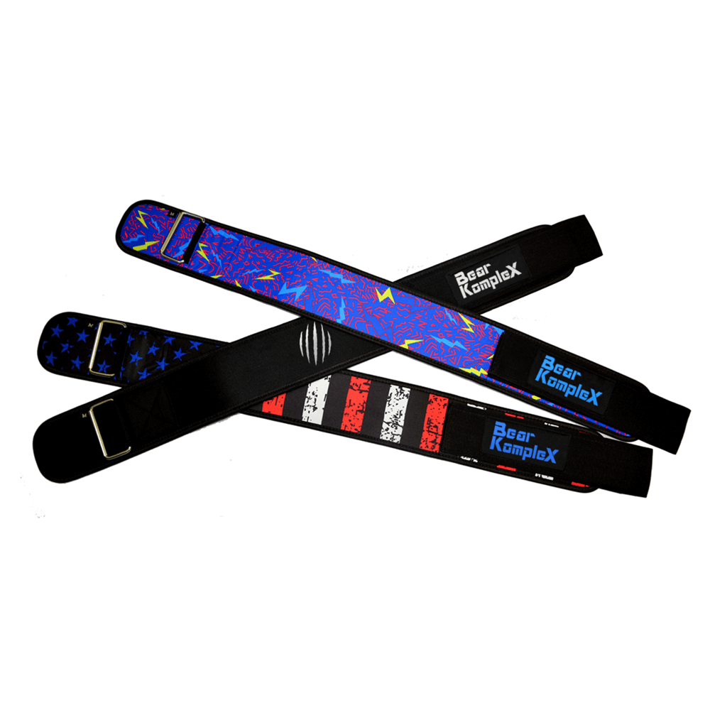 Bear KompleX 4" Straight Weightlifting Belt | Hook & Loop | Multiple Colors