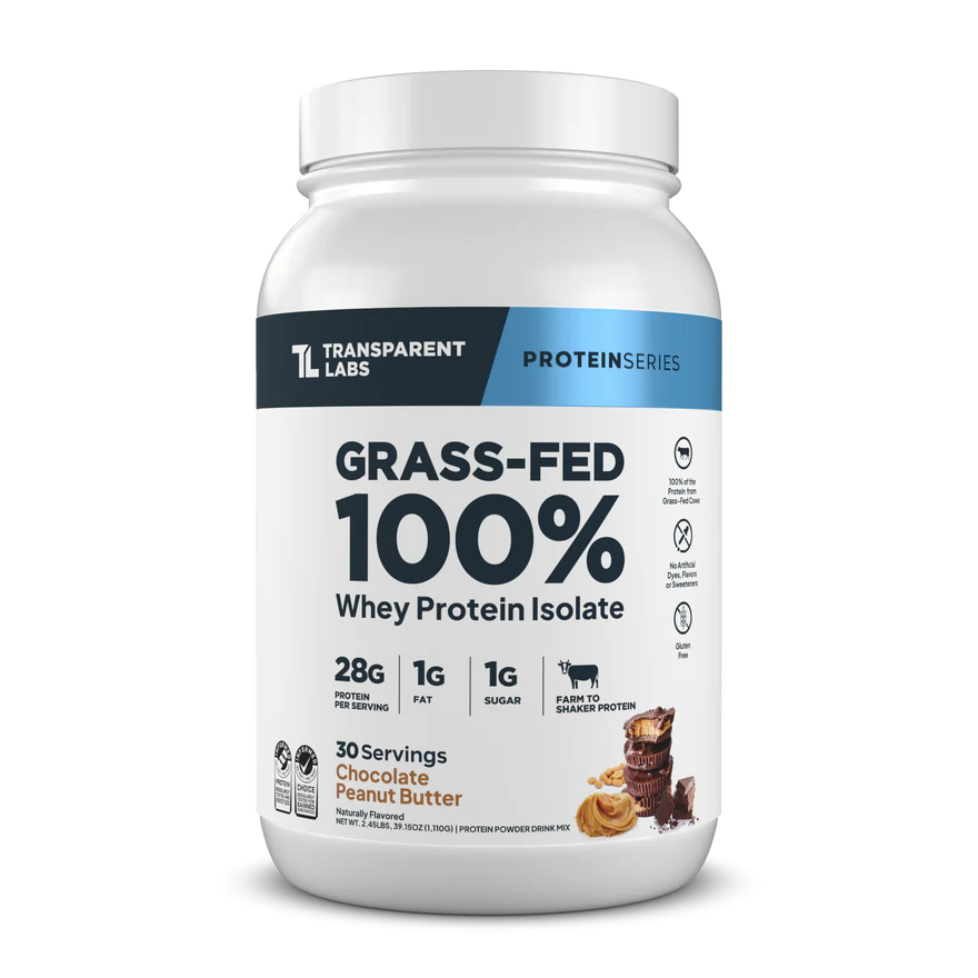 Transparent Labs Grass-Fed Whey Protein Isolate - Chocolate Peanut Butter