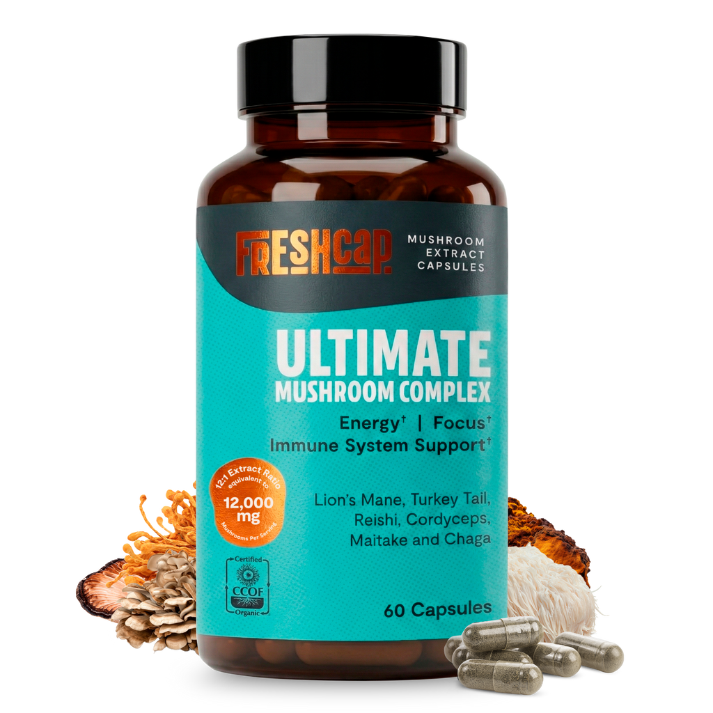 Organic Mushroom Complex | Six-Mushroom Adaptogen Blend