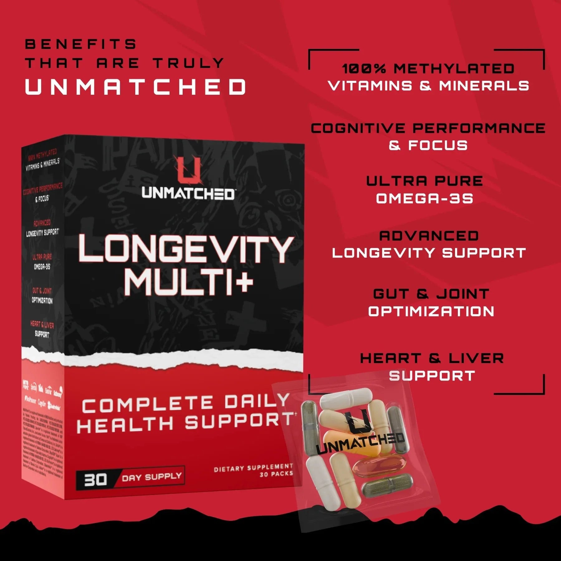 Unmatched Logevity Multi+ -30 Packs